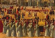 BELLINI, Gentile Procession in Piazza S. Marco (detail) ll95 Spain oil painting artist